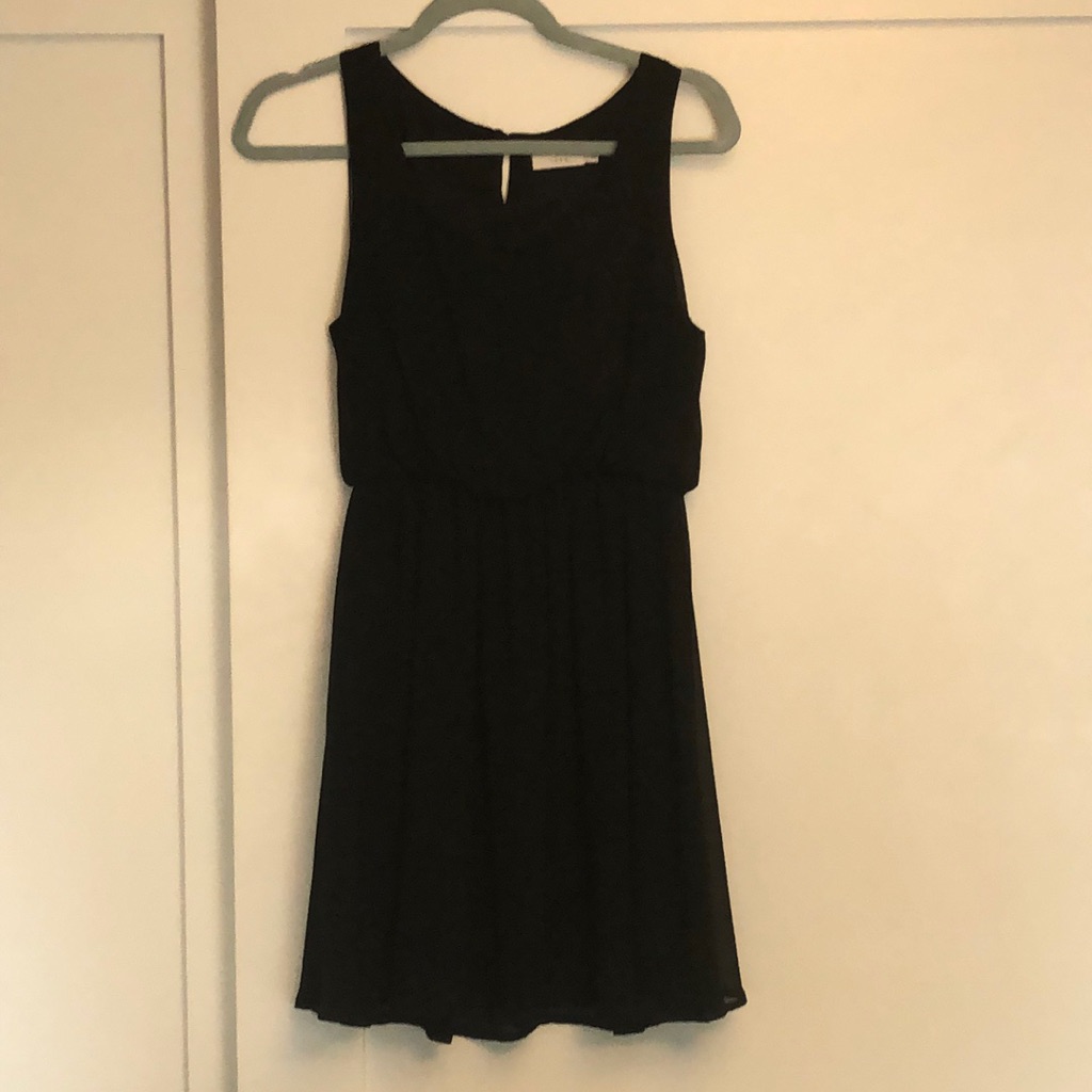 Lush Black Sleeveless Dress